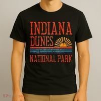 Indiana Dunes National Park Nature Great Lakes Sunset T-Shirt thumb 3