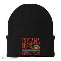 Indiana Dunes National Park Nature Great Lakes Sunset Beanie thumb 0