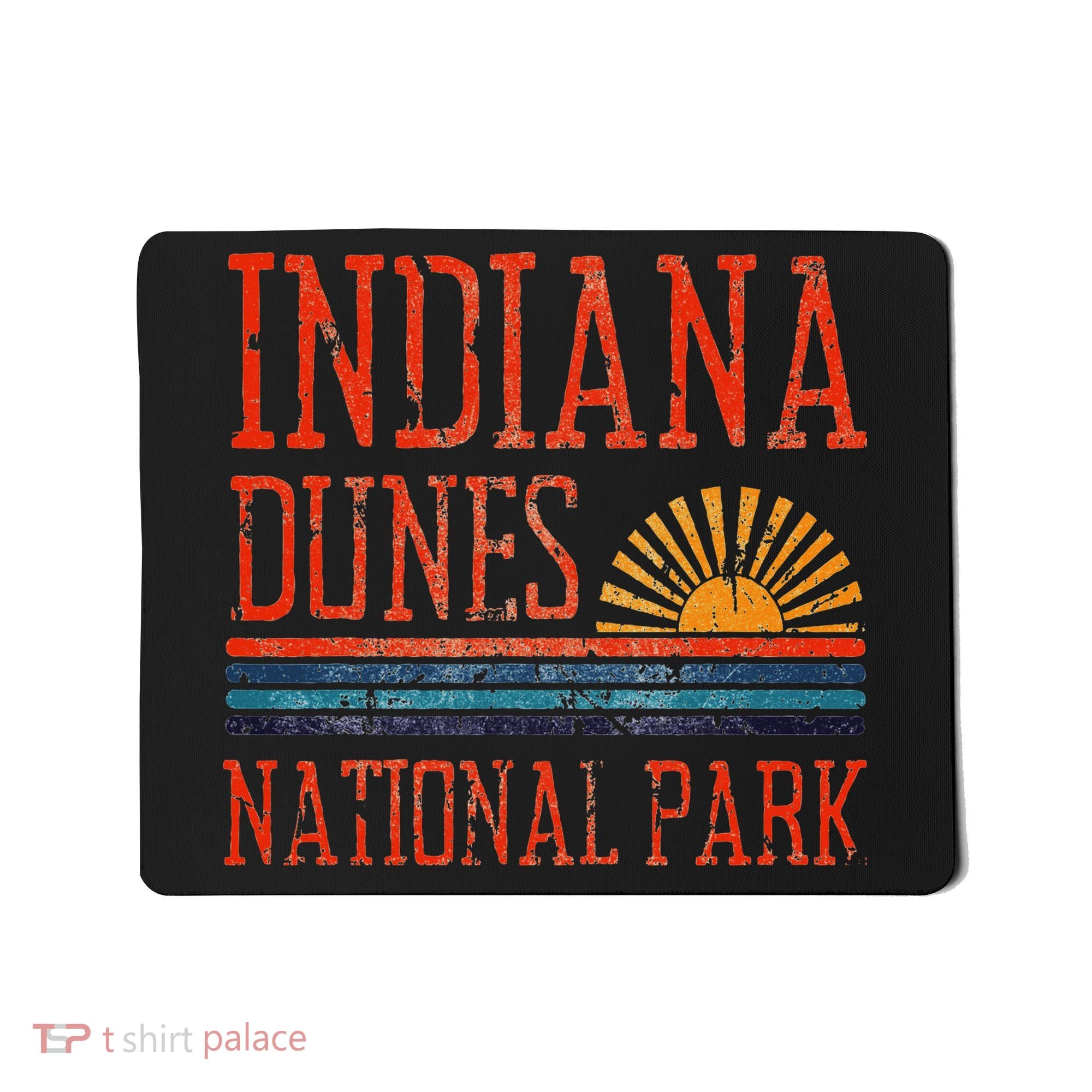 Indiana Dunes National Park Nature Great Lakes Sunset Mousepad
