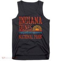 Indiana Dunes National Park Nature Great Lakes Sunset Tank Top thumb 0