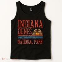 Indiana Dunes National Park Nature Great Lakes Sunset Tank Top thumb 2