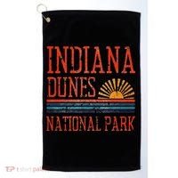Indiana Dunes National Park Nature Great Lakes Sunset Golf Towel thumb 0