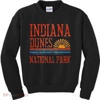 Indiana Dunes National Park Nature Great Lakes Sunset Kids Sweatshirt thumb 0