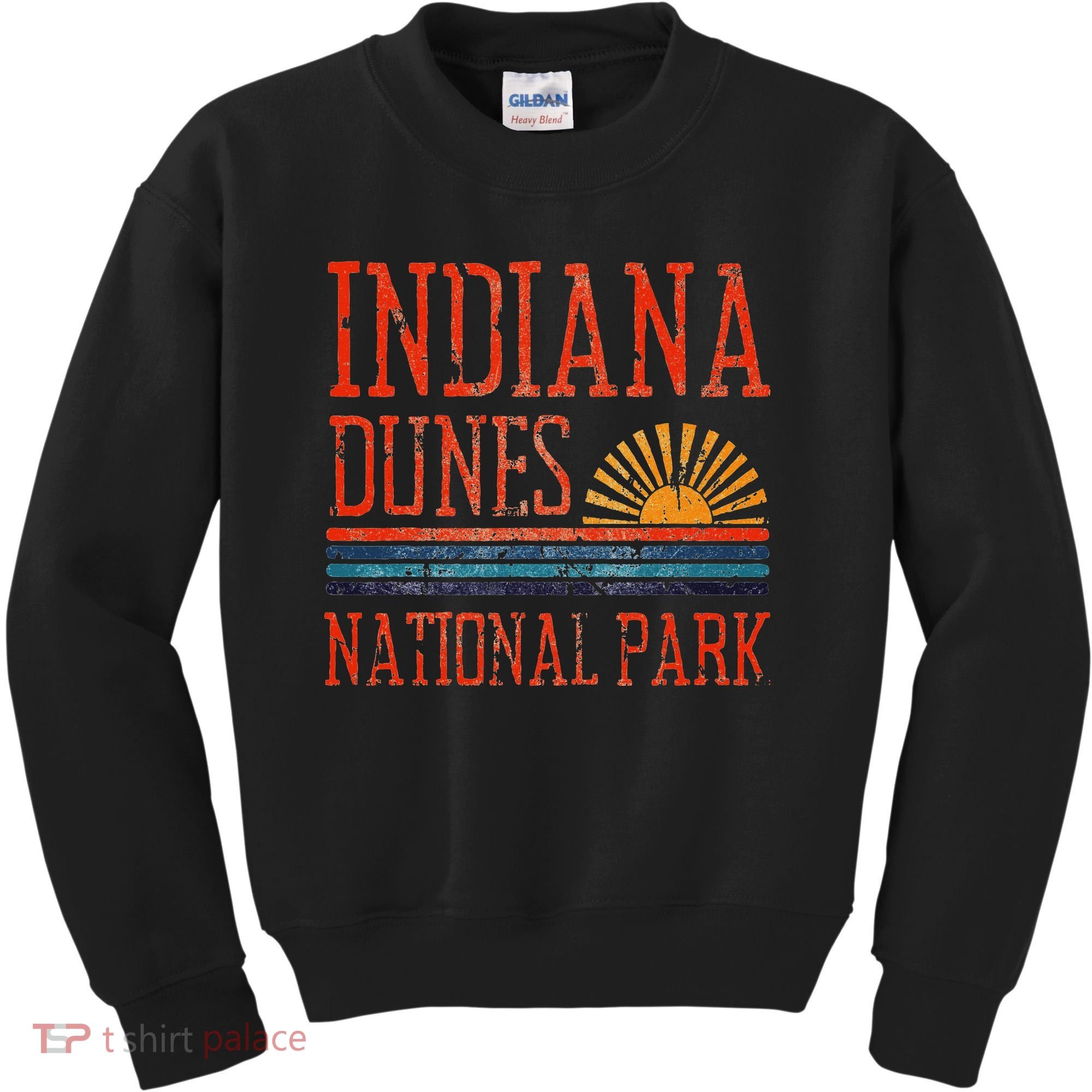 Indiana Dunes National Park Nature Great Lakes Sunset Kids Sweatshirt