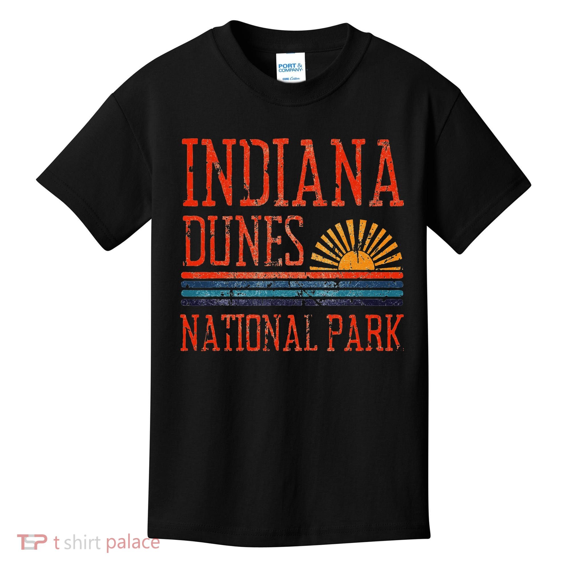 Indiana Dunes National Park Nature Great Lakes Sunset Kids T-Shirt