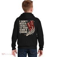 I DonT Need A Ticket To Your Shit Show (2 Sided) High Road Kids Hoodie thumb 1