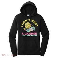 I Don't Need A License To Carry My 9mm Crocheting Lover Women's Hoodie thumb 0