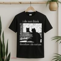 I Do Not Think Therefore I Do Not Am Cat Meme T-Shirt thumb 2