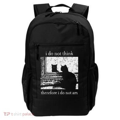 I Do Not Think Therefore I Do Not Am Cat Meme Backpack