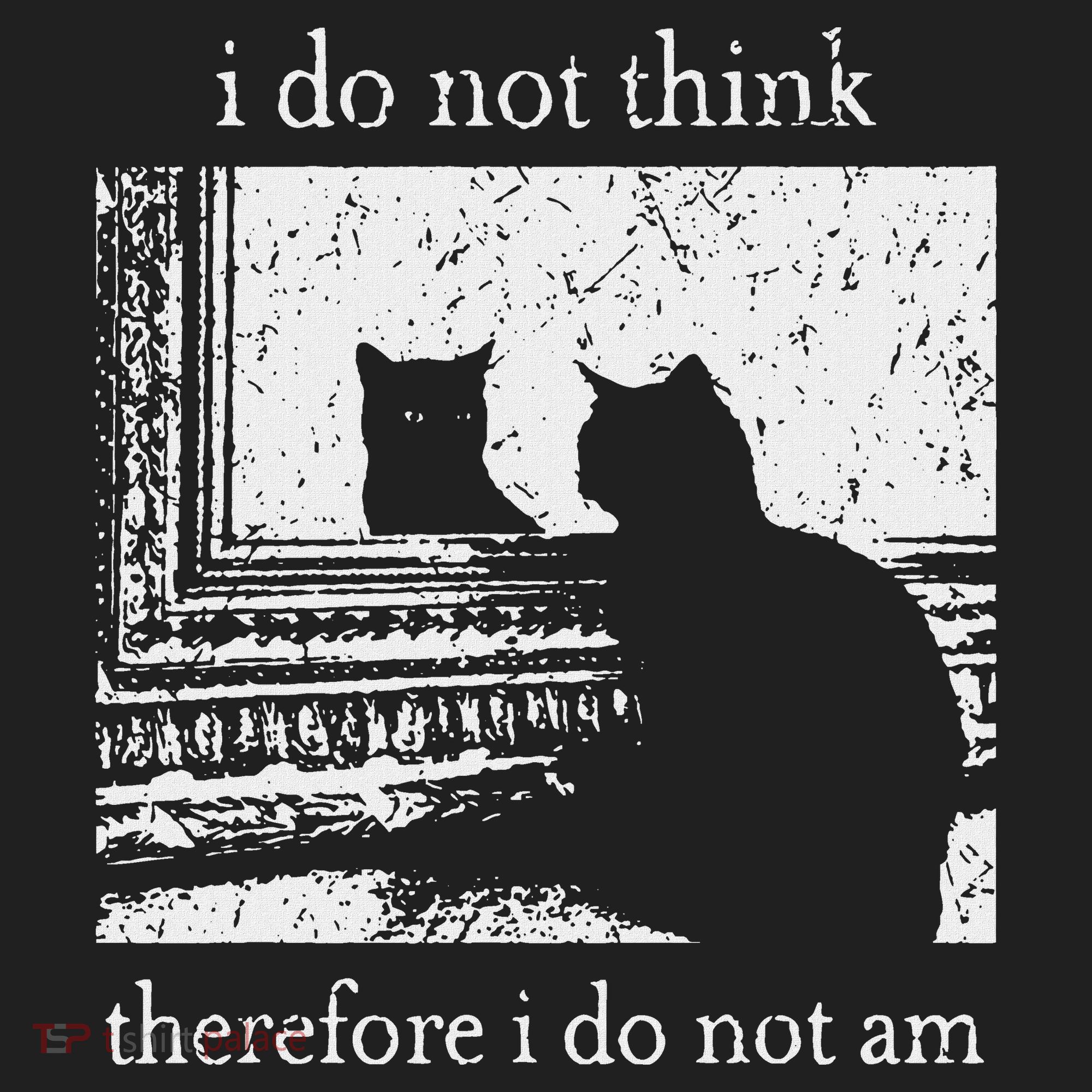I Do Not Think Therefore I Do Not Am Cat Meme Beanie