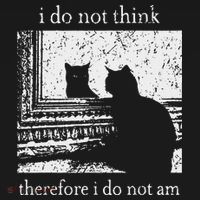 I Do Not Think Therefore I Do Not Am Cat Meme Polo thumb 3