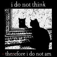 I Do Not Think Therefore I Do Not Am Cat Meme Visor thumb 3