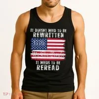 It Doesnt Need To Be Rewritten Constitution We The People Tank Top thumb 3