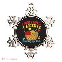 I Don't Need A License To Carry My 9mm Gift Crocheting Lover Gift Ornament thumb 0