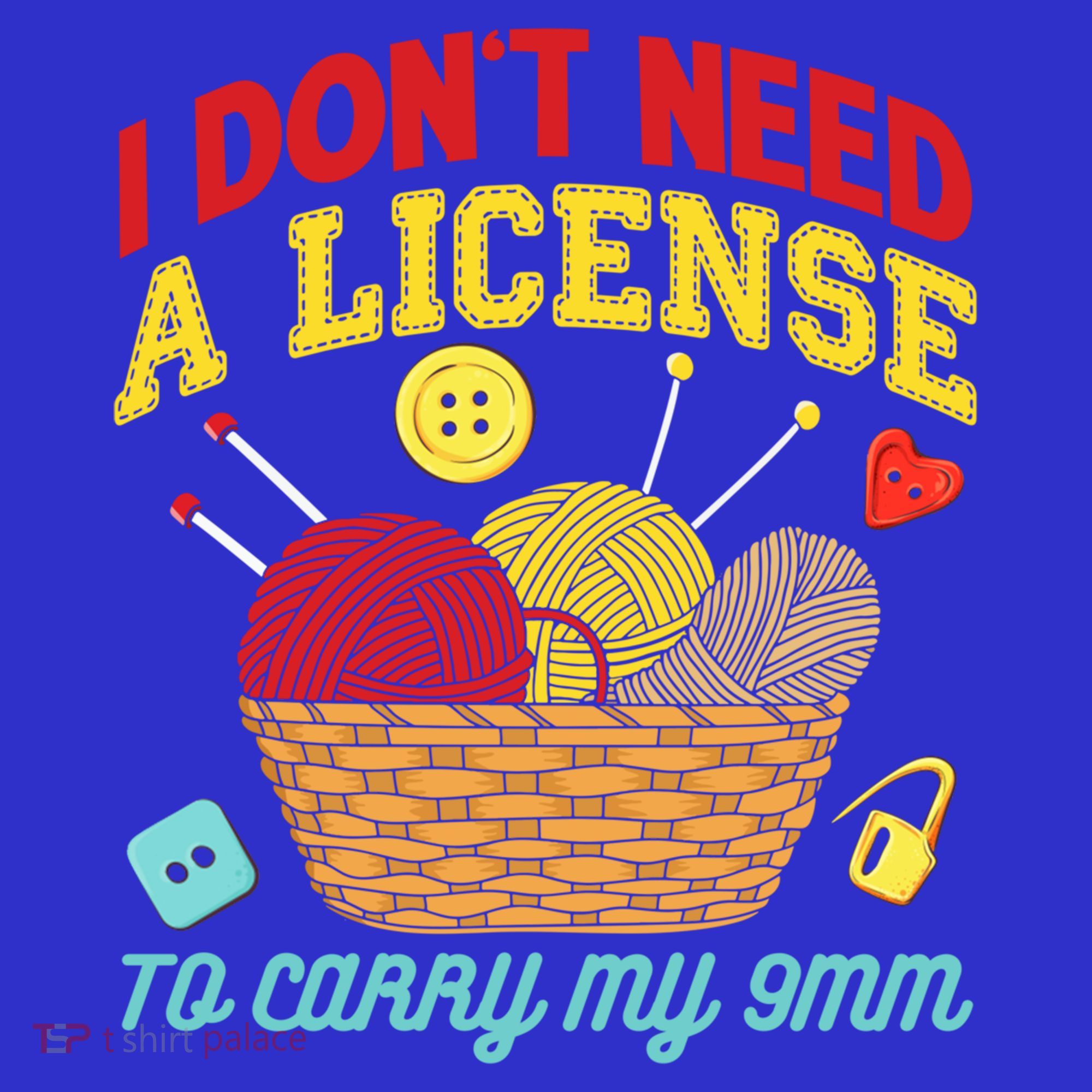 I Don't Need A License To Carry My 9mm Gift Crocheting Lover Gift Baby Bodysuit