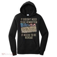 It Doesn't Need To Be Rewritten It Needs to be Reread Women's Hoodie thumb 0