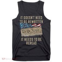 It Doesn't Need To Be Rewritten It Needs to be Reread Tank Top thumb 0