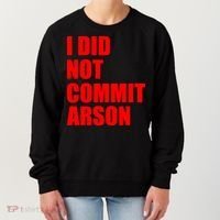 I Did Not Commit Arson Red Logo Women's Sweatshirt thumb 0