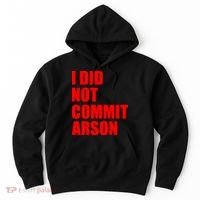 I Did Not Commit Arson Red Logo Hoodie thumb 0