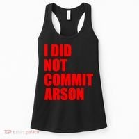 I Did Not Commit Arson Red Logo Women's Tank Top thumb 0