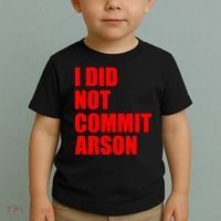 I Did Not Commit Arson Red Logo Toddler T-Shirt thumb 2