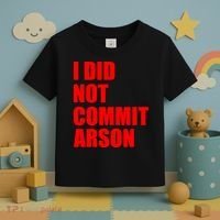 I Did Not Commit Arson Red Logo Toddler T-Shirt thumb 3