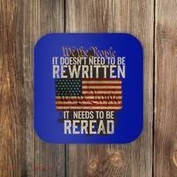 It DoesnT Need To Be Rewritten Constitution We The People Gift Coaster thumb 0