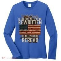 It DoesnT Need To Be Rewritten Constitution We The People Gift Women's Long Sleeve Shirt thumb 0