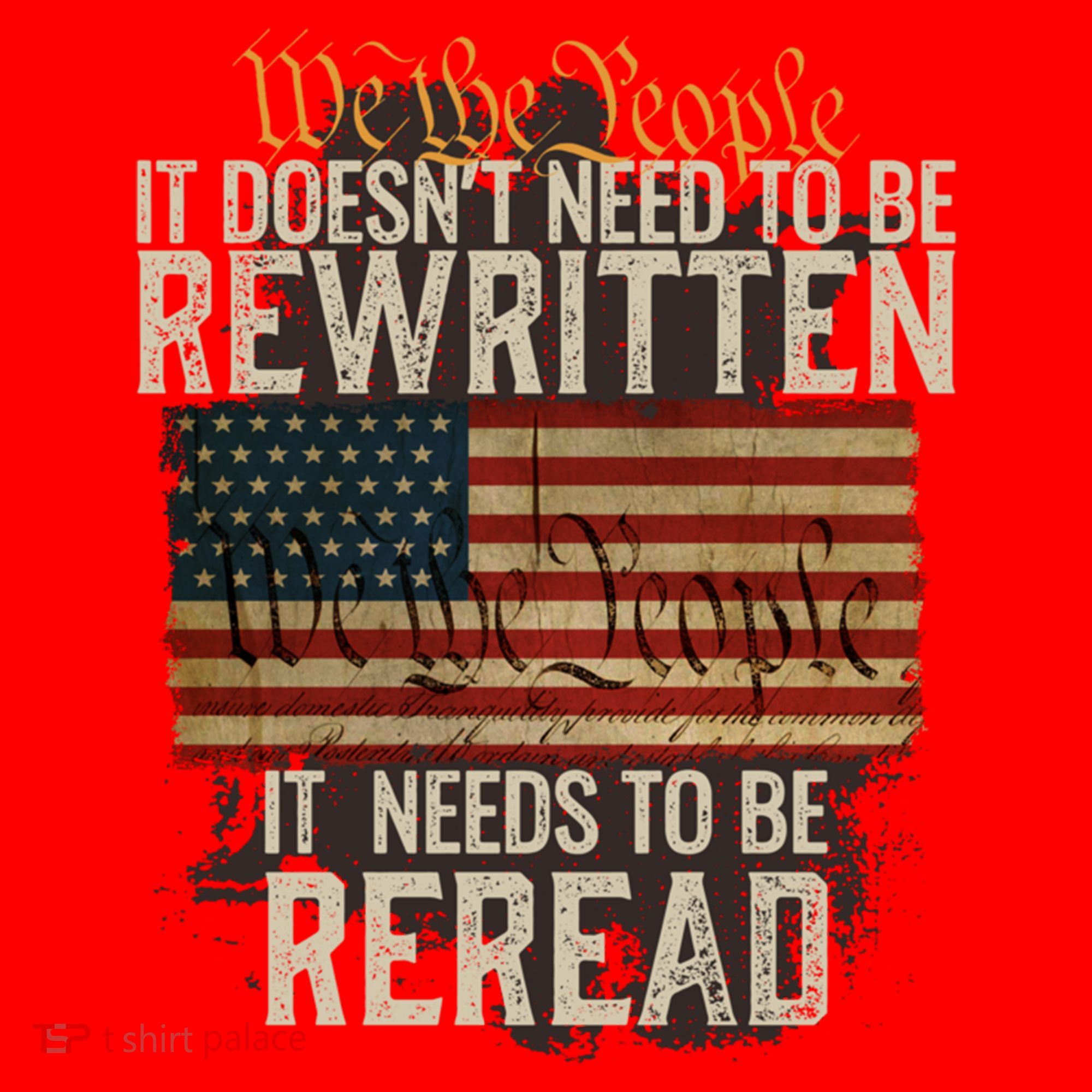 It DoesnT Need To Be Rewritten Constitution We The People Gift Santa Hat