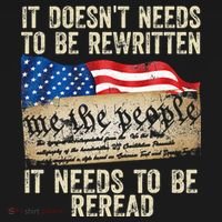 It Doesnt Need To Be Rewritten Constitution Flag Usa Polo thumb 3