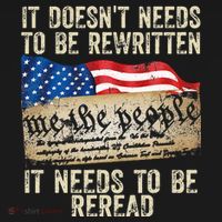It Doesnt Need To Be Rewritten Constitution Flag Usa Mousepad thumb 1