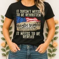 It Doesnt Need To Be Rewritten Constitution Flag Usa Women's T-Shirt thumb 2