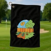 I Don't Need Therapy I Just Need My Garden Funny Golf Towel thumb 1