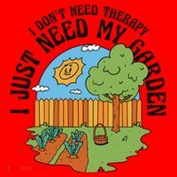 I Don't Need Therapy I Just Need My Garden Funny Santa Hat thumb 1