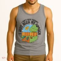 I Don't Need Therapy I Just Need My Garden Funny Tank Top thumb 3