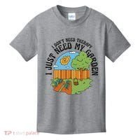 I Don't Need Therapy I Just Need My Garden Funny Kids T-Shirt thumb 0
