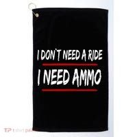 I Don't Need A Ride I Need Ammo Ukraine Golf Towel thumb 0