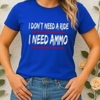I Don't Need A Ride I Need Ammo Ukraine Women's T-Shirt thumb 2