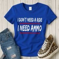 I Don't Need A Ride I Need Ammo Ukraine Women's T-Shirt thumb 3