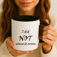 I Did Not Commit Arson Funny Quote Coffee Mug thumb 3