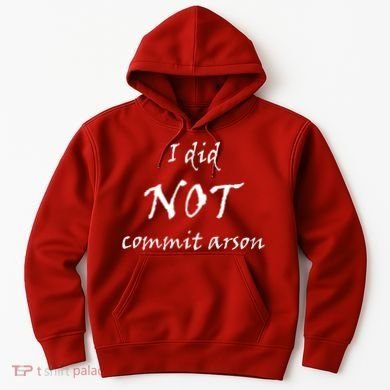 I Did Not Commit Arson Funny Quote Hoodie