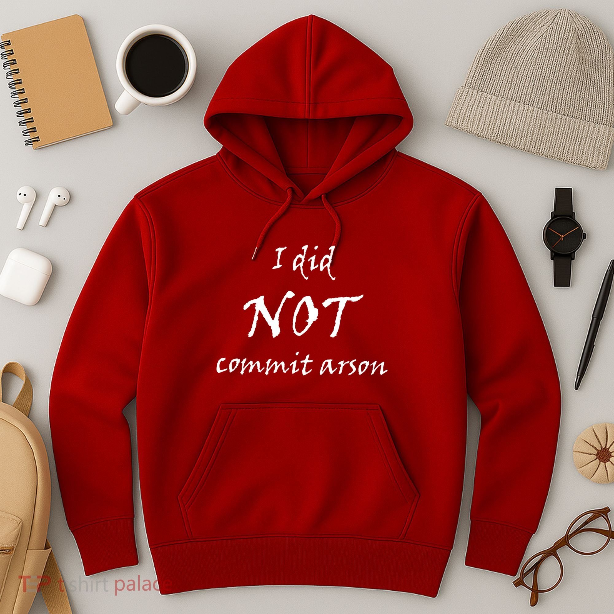 I Did Not Commit Arson Funny Quote Hoodie