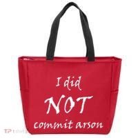 I Did Not Commit Arson Funny Quote Tote Bag thumb 0