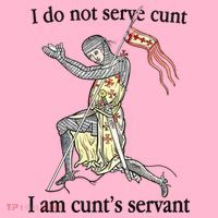 I Do Not Serve Cunt I Am CuntS Servant Coaster thumb 2