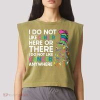 I Do Not Like Cancer Here Or There I Do Not Like Cancer Garment-Dyed Women's Muscle Tee thumb 2