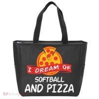I Dream Of Softball And Pizza For Softball Players Tote Bag thumb 0
