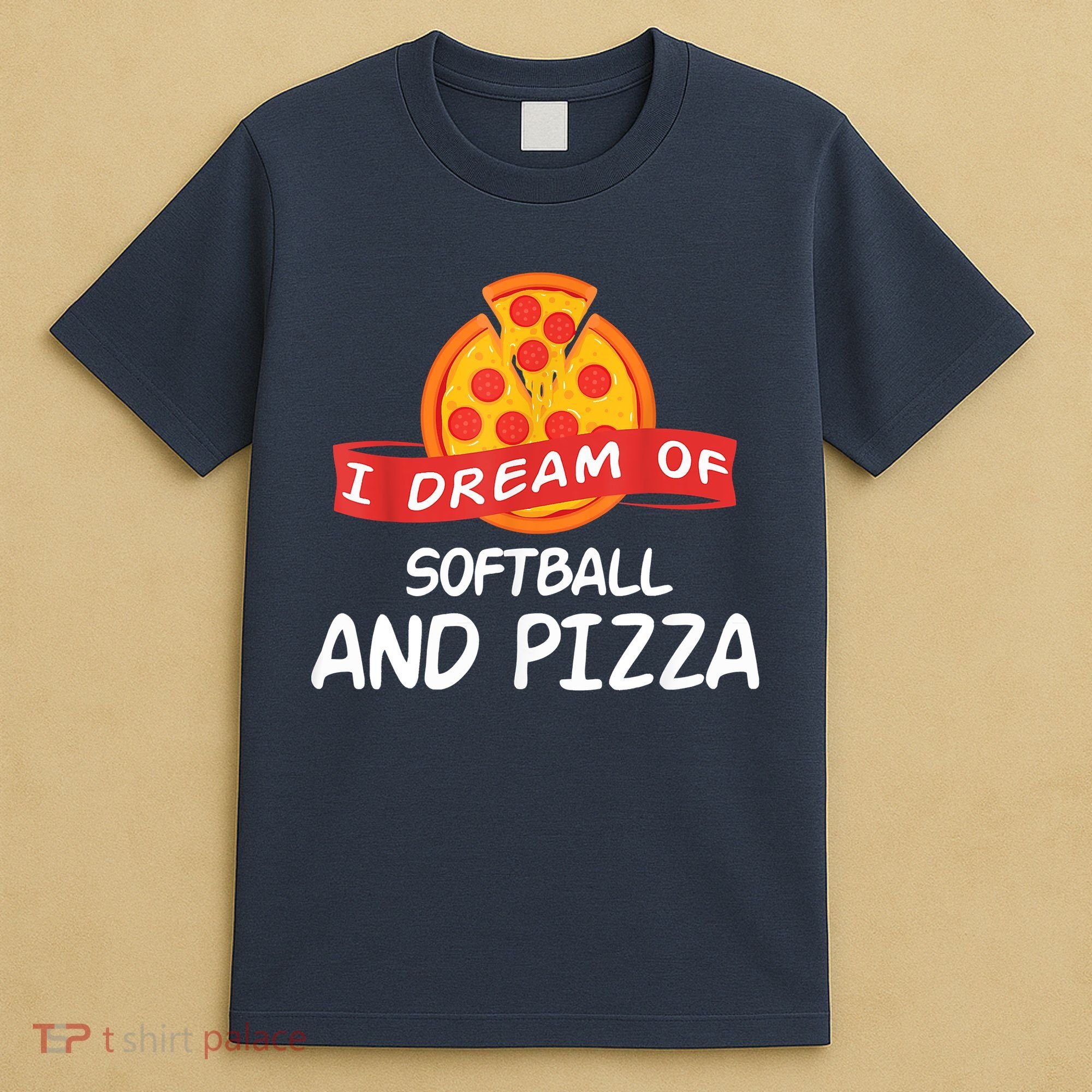 I Dream Of Softball And Pizza For Softball Players T-Shirt