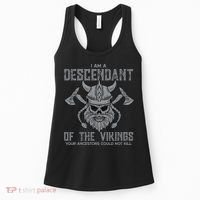 Im Descendant Of Viking Norse Mythology Women Women's Tank Top thumb 0