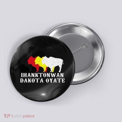 Ihanktonwan Dakota Oyate Yankton Sioux Medicine Wheel Button