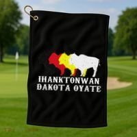 Ihanktonwan Dakota Oyate Yankton Sioux Medicine Wheel Golf Towel thumb 1